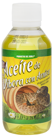 Aceite para masaje de Víbora con Árnica